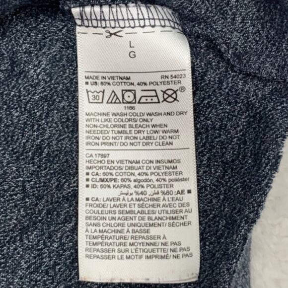 Old Navy Mens Large Tank Top Soft Washed Pocket Black Heather Muscle Basic Soft - Picture 9 of 10